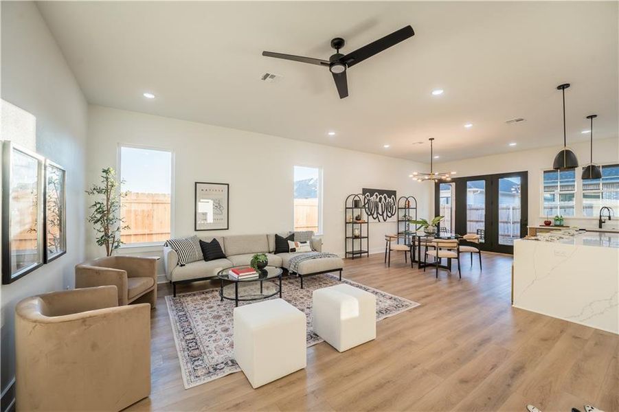 Furnished interior view inside a new home in , Woodway (Image 35). Furnished interior view inside a new home in , Woodway (Image 35).