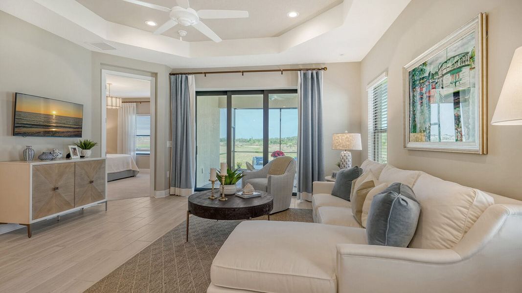 Furnished interior view inside a new home in Vistera of Venice, Nokomis (Image 11).