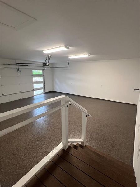 Garage with baseboards
