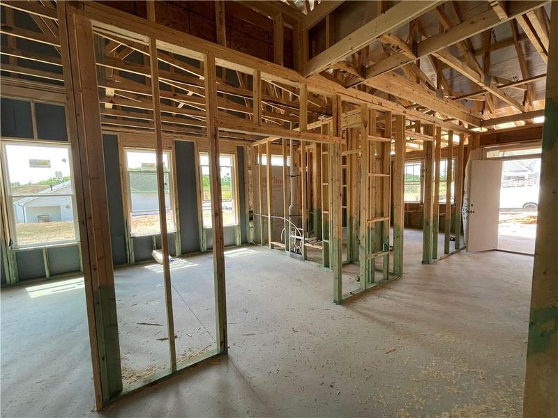 In-progress construction of a new home in , Gainesville, GA (Image 38).