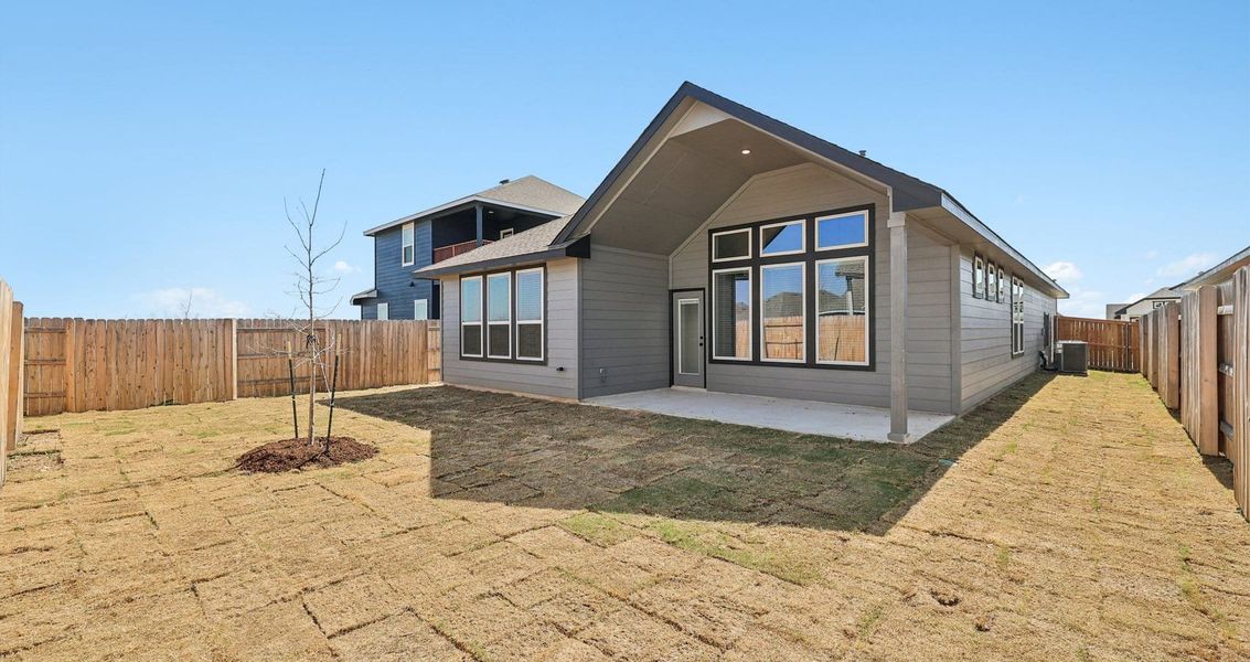 Exterior details and patio area of a home in Trace, San Marcos (Image 3).