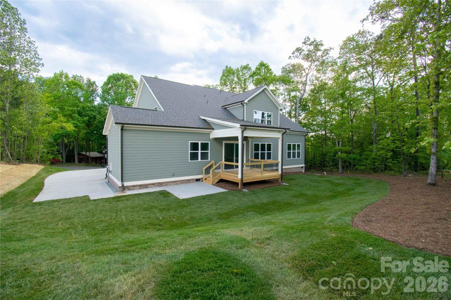 Exterior details and patio area of a home in , Hickory (Image 4).