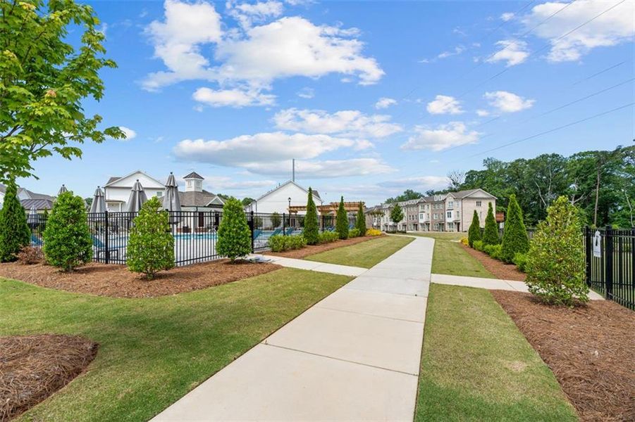 Front exterior of a new home in Brackley Single Family, Cumming, GA, highlighting curb appeal (Image 29).