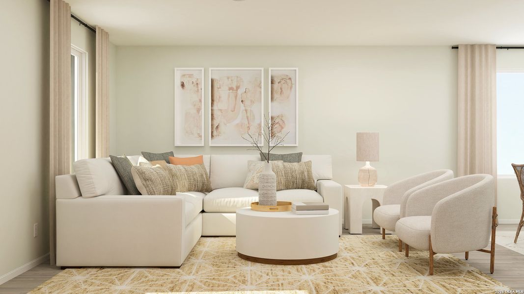 Furnished interior view inside a new home in Stone Garden, Elmendorf (Image 10).