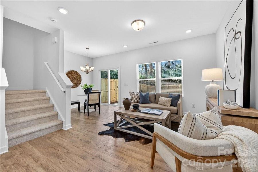 Furnished interior view inside a new home in , Charlotte (Image 16).