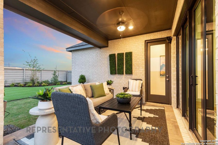 Furnished interior view inside a new home in Davis Ranch: 45ft. lots, San Antonio (Image 26).