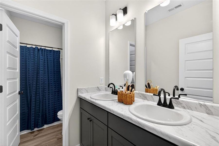 Furnished interior view inside a new home in Sagebrook, Powder Springs (Image 23).