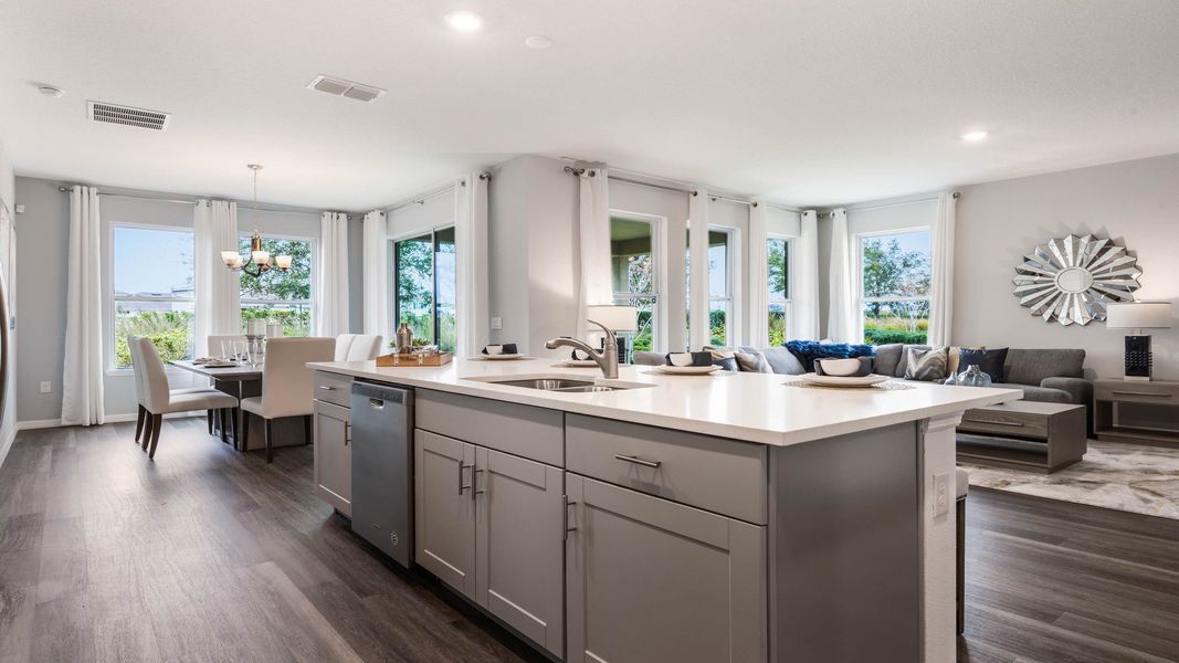 Furnished interior view inside a new home in Harmony West, St. Cloud (Image 12).