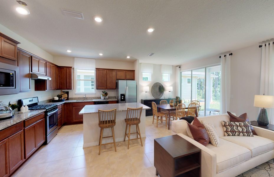 Prosperity Kitchen with Island and Generous Counter Space