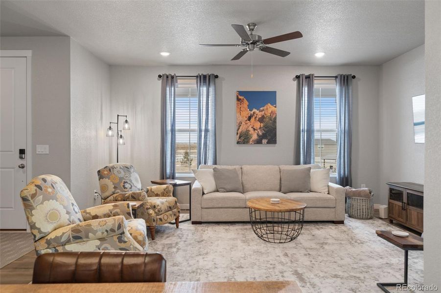 Furnished interior view inside a new home in , Colorado Springs (Image 11). Furnished interior view inside a new home in , Colorado Springs (Image 11).
