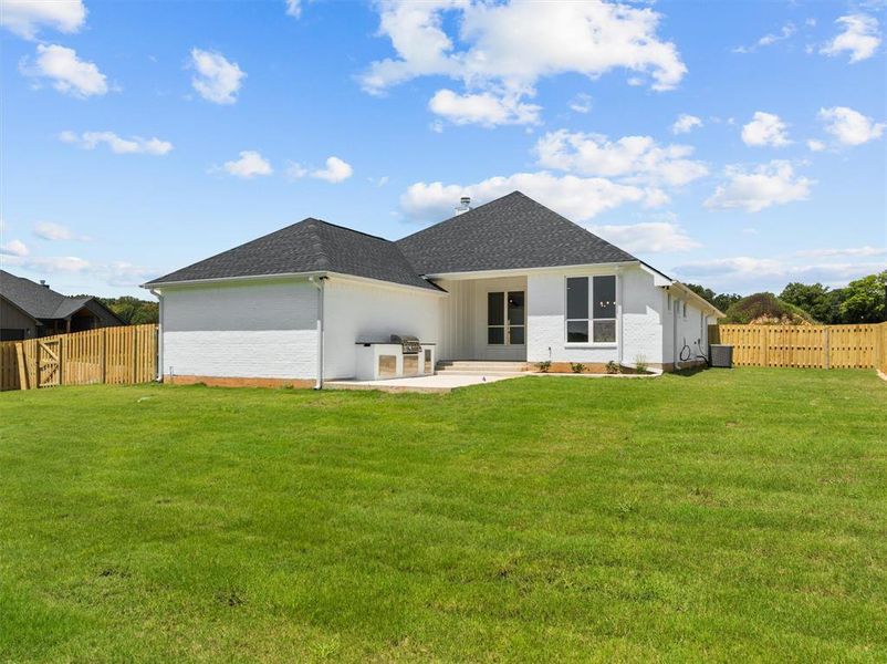 Exterior details and patio area of a home in , Lindale (Image 26).