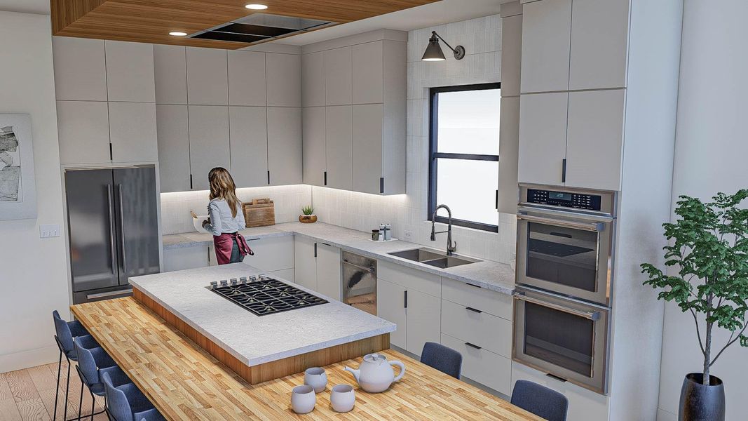 Kitchen rendering Kitchen rendering