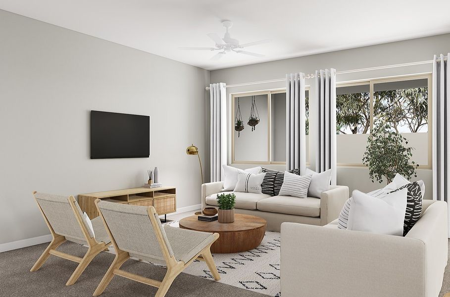 Representative furnished interior of a home built from the Spring Plan 50-2 by Tri Pointe Homes in Abel Ranch, Goodyear (Image 4).