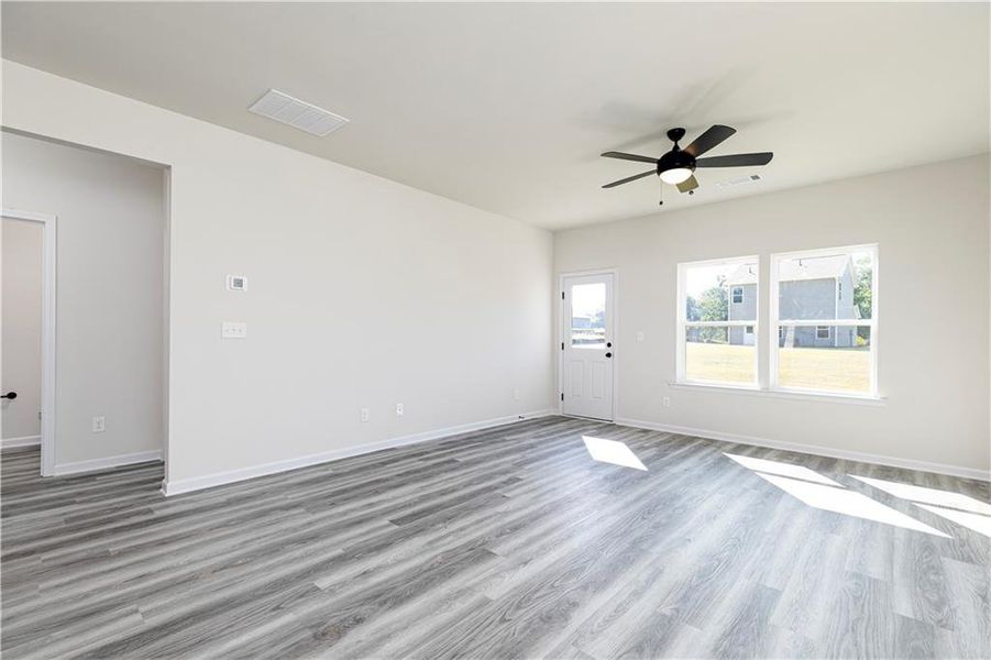 Spacious, unfurnished interior of a new home in Lake Preserve at Jackson Trail, Jefferson (Image 32). Spacious, unfurnished interior of a new home in Lake Preserve at Jackson Trail, Jefferson (Image 32).