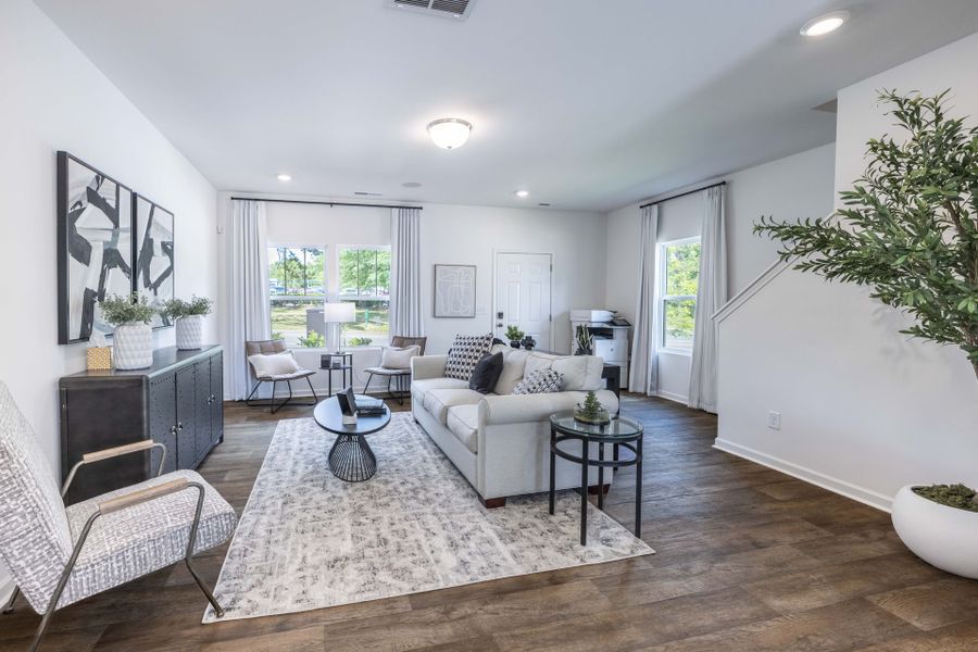 Furnished interior view inside a new home in Dukes Ridge, Charlotte (Image 6).
