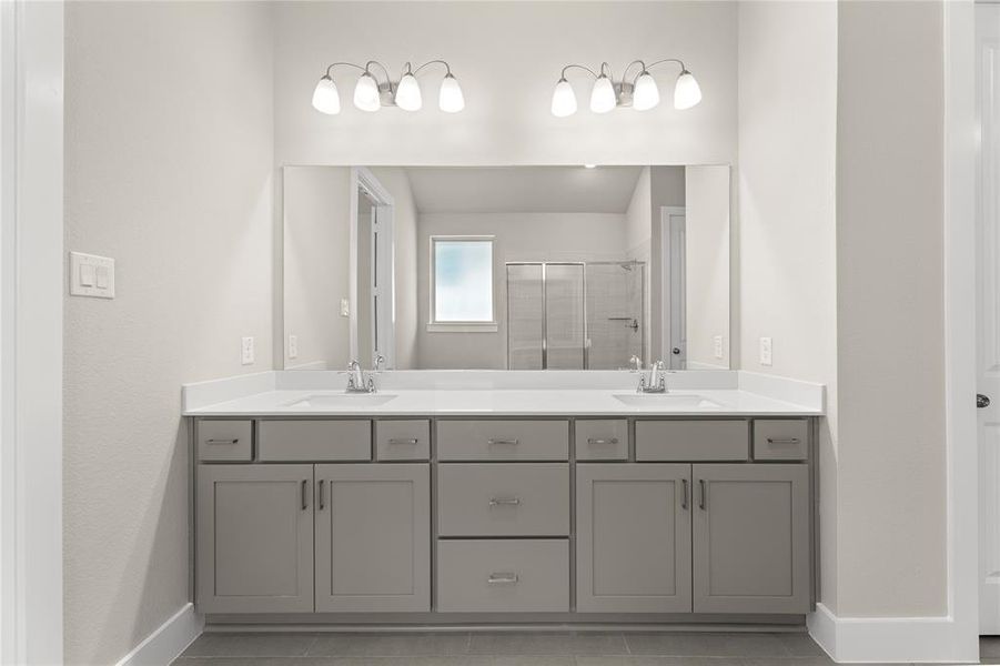 Furnished interior view inside a new home in Inspiration Collection 60 at Painted Tree, McKinney (Image 29).