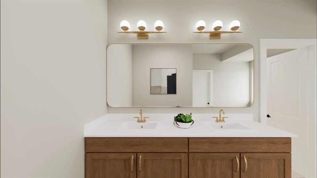 Furnished interior view inside a new home in Discovery Collection at Union Park, Little Elm (Image 9). Furnished interior view inside a new home in Discovery Collection at Union Park, Little Elm (Image 9).