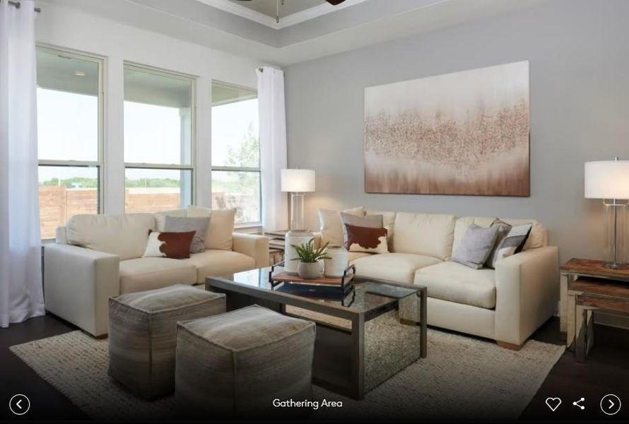 Furnished interior view inside a new home in La Cima, San Marcos (Image 9).