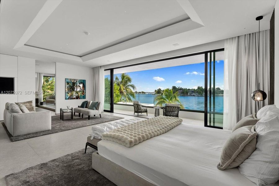 Furnished interior view inside a new home in , Miami Beach (Image 17).