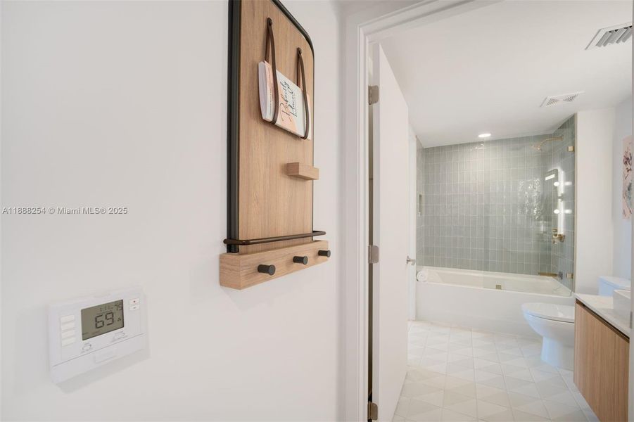 Furnished interior view inside a new home in , Miami (Image 11).