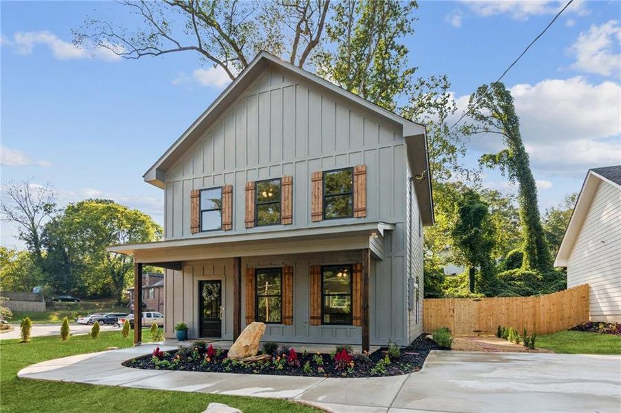 Front exterior of a new home in , Canton, GA, highlighting curb appeal (Image 25).