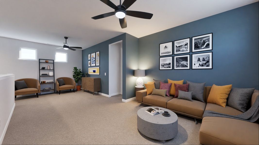 Representative furnished interior of a home built from the Noah by New Home Co. in The Villas Collection at Novel, Austin (Image 12). Representative furnished interior of a home built from the Noah by New Home Co. in The Villas Collection at Novel, Austin (Image 12).