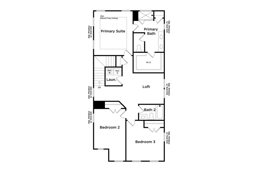 2D floor plan layout of this home in Avery Landing, McDonough, GA (Image 3).