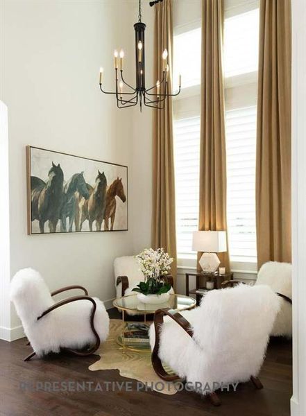 Furnished interior view inside a new home in Furst Ranch, Flower Mound (Image 3).