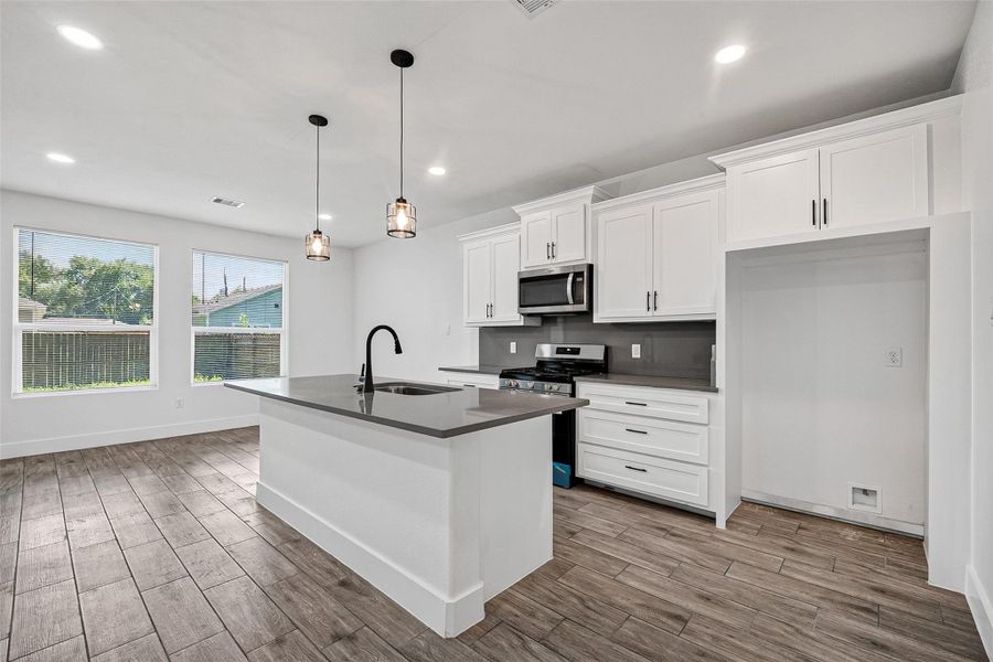 Furnished interior view inside a new home in , Crosby (Image 8).
