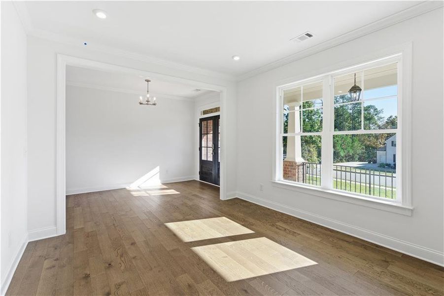 Spacious, unfurnished interior of a new home in The Estates at Hurricane Pointe, Douglasville (Image 30).