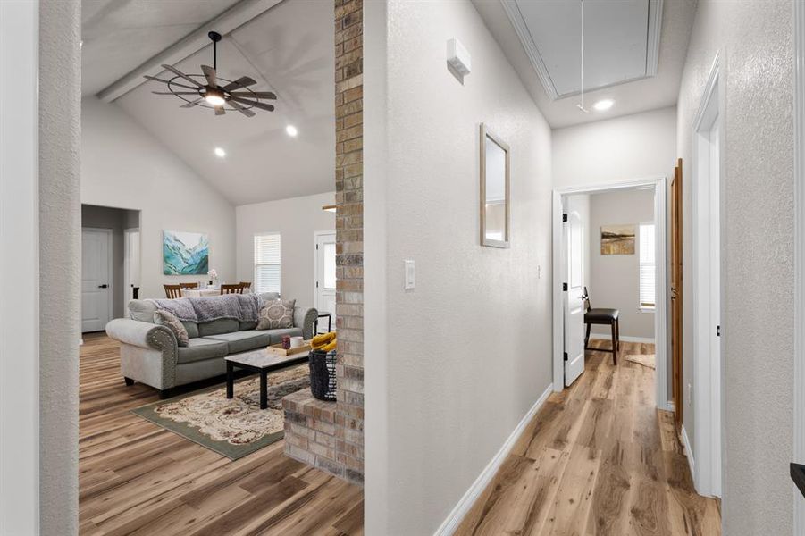 Furnished interior view inside a new home in , Sunset (Image 32).