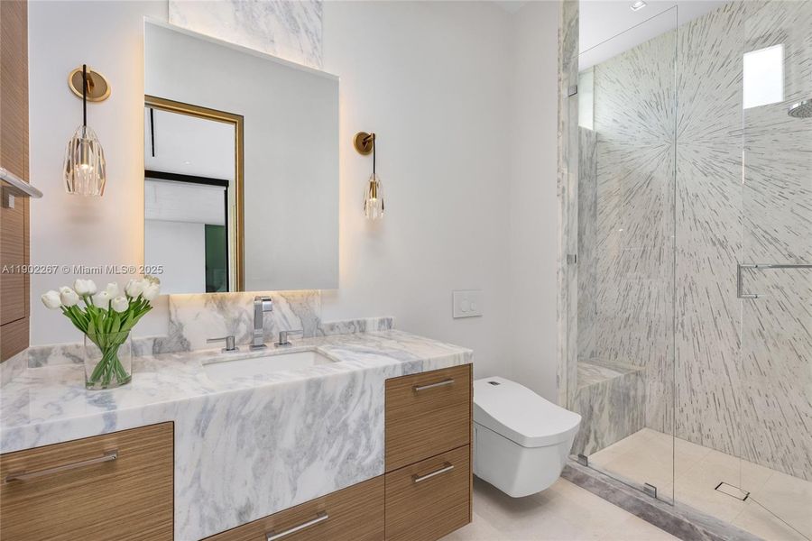 Furnished interior view inside a new home in , Fort Lauderdale (Image 60).