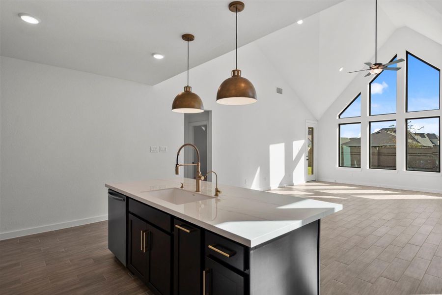 Furnished interior view inside a new home in Bridgeland 45', 50', 70', Cypress (Image 8).