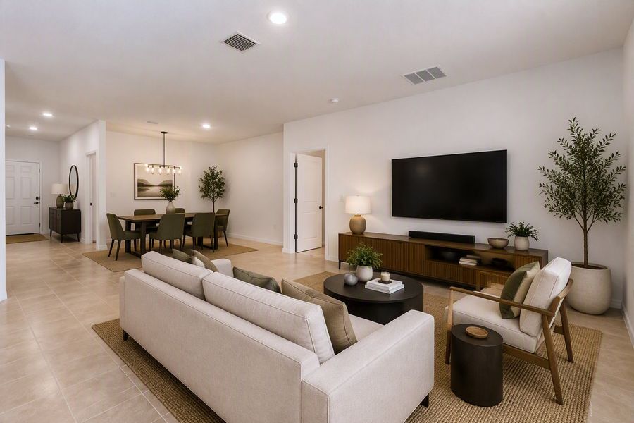 Representative furnished interior of a home built from the Buttonwood by Taylor Morrison in Coopers Meadow, Jacksonville (Image 5).