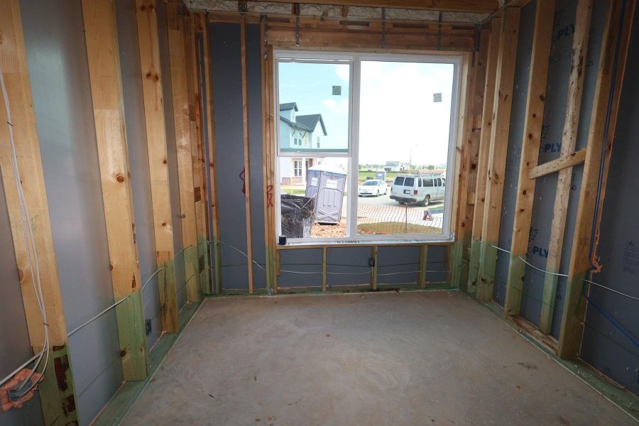In-progress construction of a new home in Elyson - Grove Row Collection, Katy, TX (Image 8).