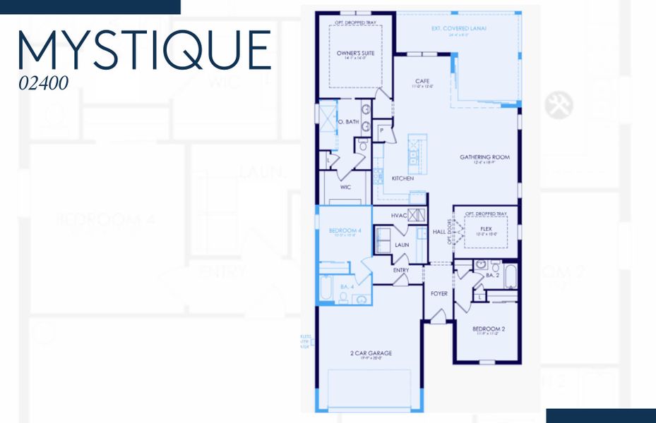 2D floor plan layout of this home in Costa Pointe, Vero Beach, FL (Image 4).