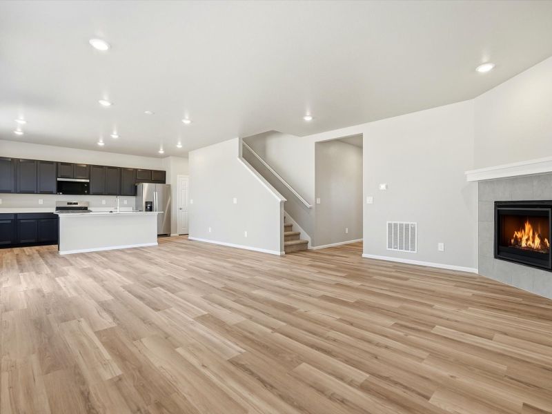 Spacious, unfurnished interior of a new home in Buffalo Highlands: The Flora Collection, Commerce City (Image 9).