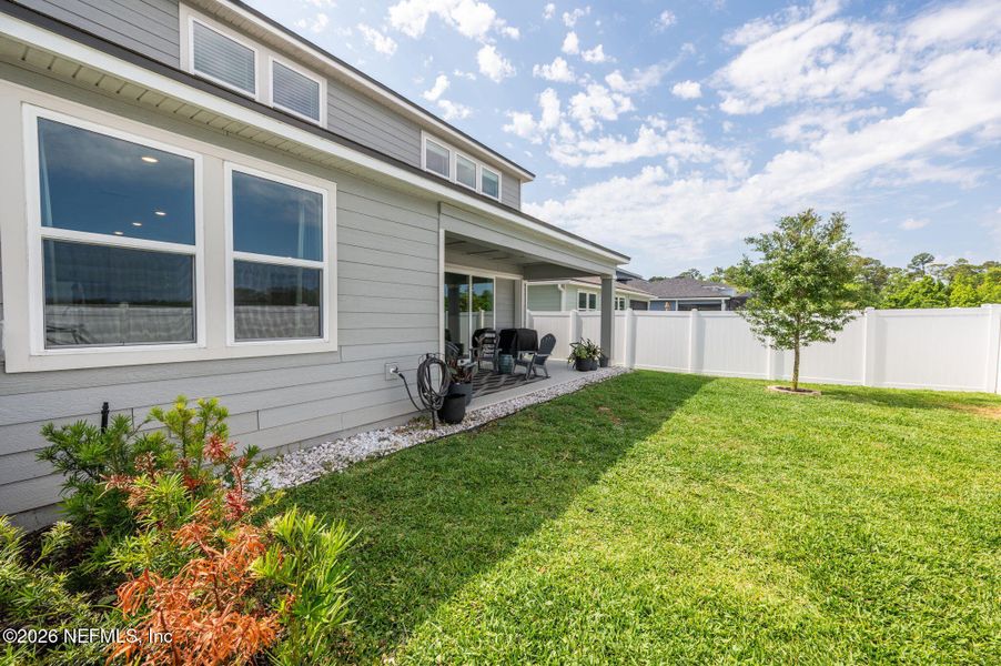 Exterior details and patio area of a home in Rolling Hills, St. Augustine (Image 24).