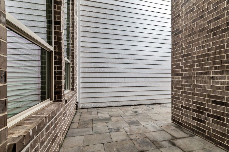 Large patio offers plenty of space for outdoor living.