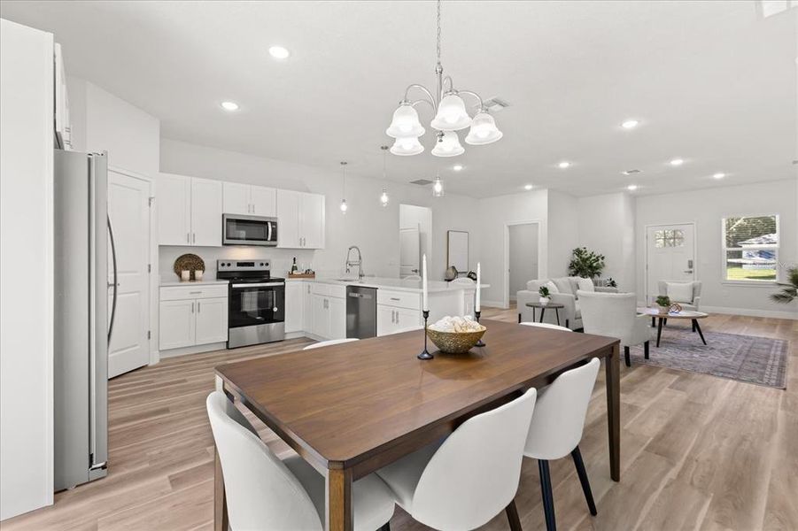 Furnished interior view inside a new home in , Ocala (Image 8).