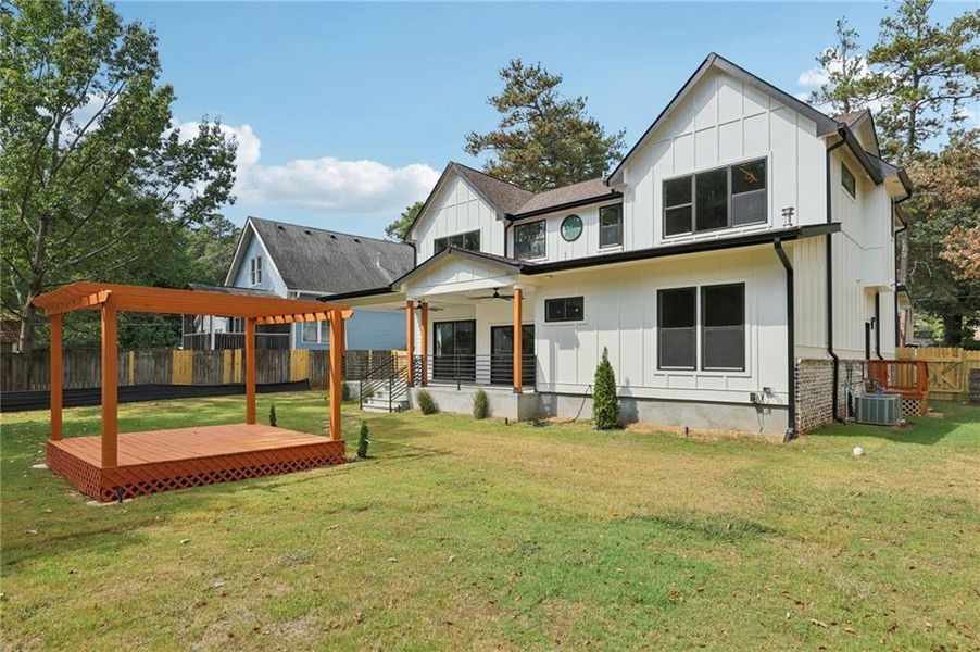 Exterior details and patio area of a home in , Atlanta (Image 26).