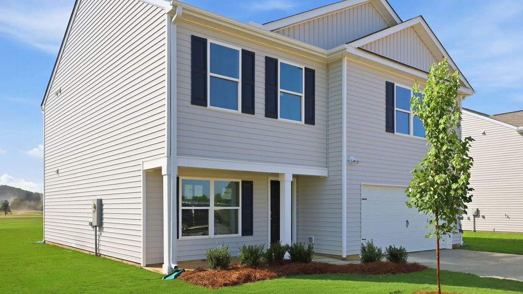 Exterior details and patio area of a home in Bynum Farms, Farmville (Image 22).