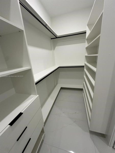 Cabinetry with integrated drawers and shelving