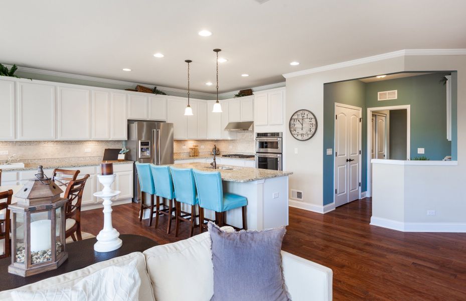 Open, Bright Kitchen with Large Island