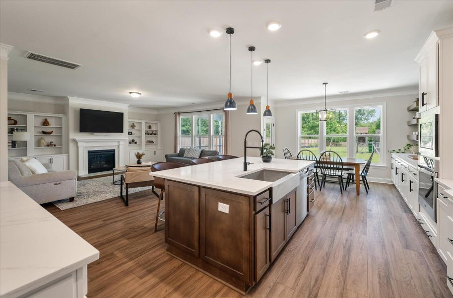 Furnished interior view inside a new home in The Enclave at French Quarter Creek, Huger (Image 39).