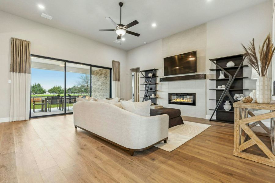 Representative furnished interior of a home built from the Reid by Kindred Homes in Heritage, McLendon-Chisholm (Image 8).