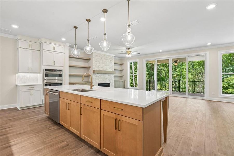 Furnished interior view inside a new home in Waterside, Peachtree Corners (Image 9).
