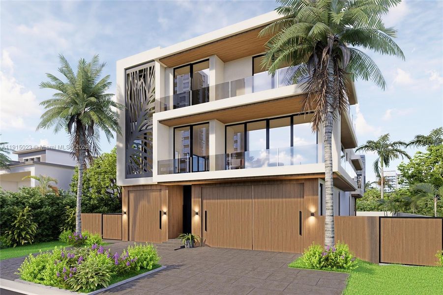 Exterior details and patio area of a home in , Boca Raton (Image 7). Exterior details and patio area of a home in , Boca Raton (Image 7).