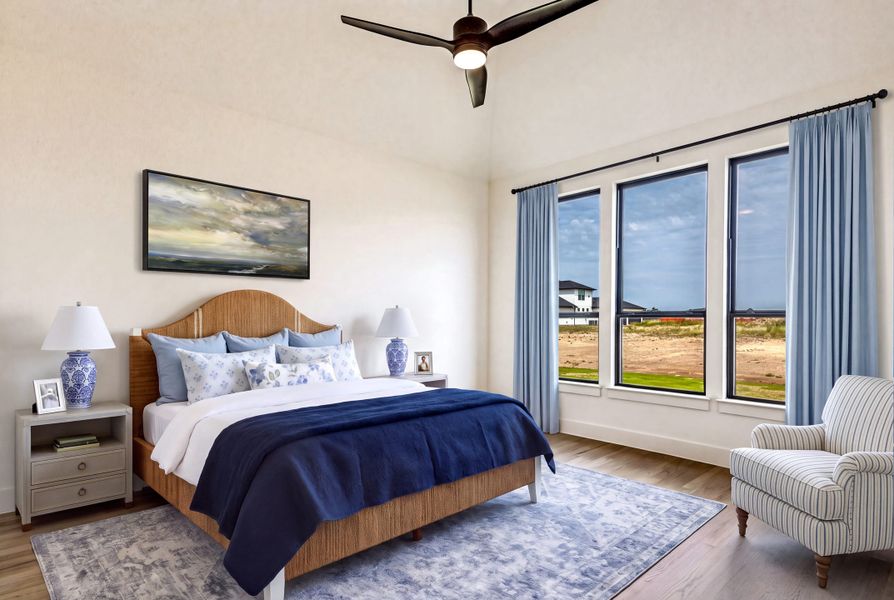 Furnished interior view inside a new home in Hilltop Ranch, Leander (Image 18).