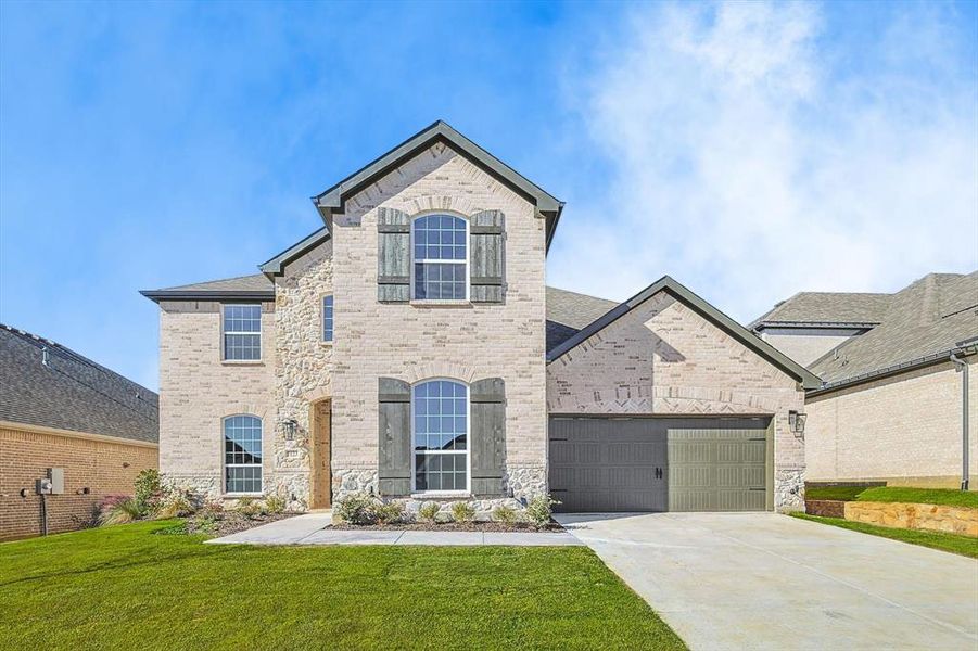 Front exterior of a new home in , Argyle, TX, highlighting curb appeal (Image 2).